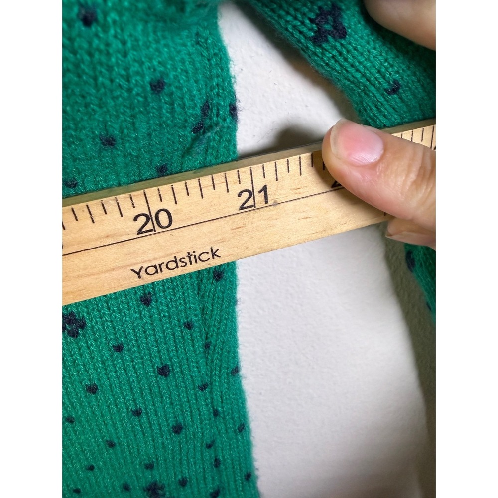 Talbots Womens Sweater Pine Tree Fair Isle Green Large - Picture 6 of 6